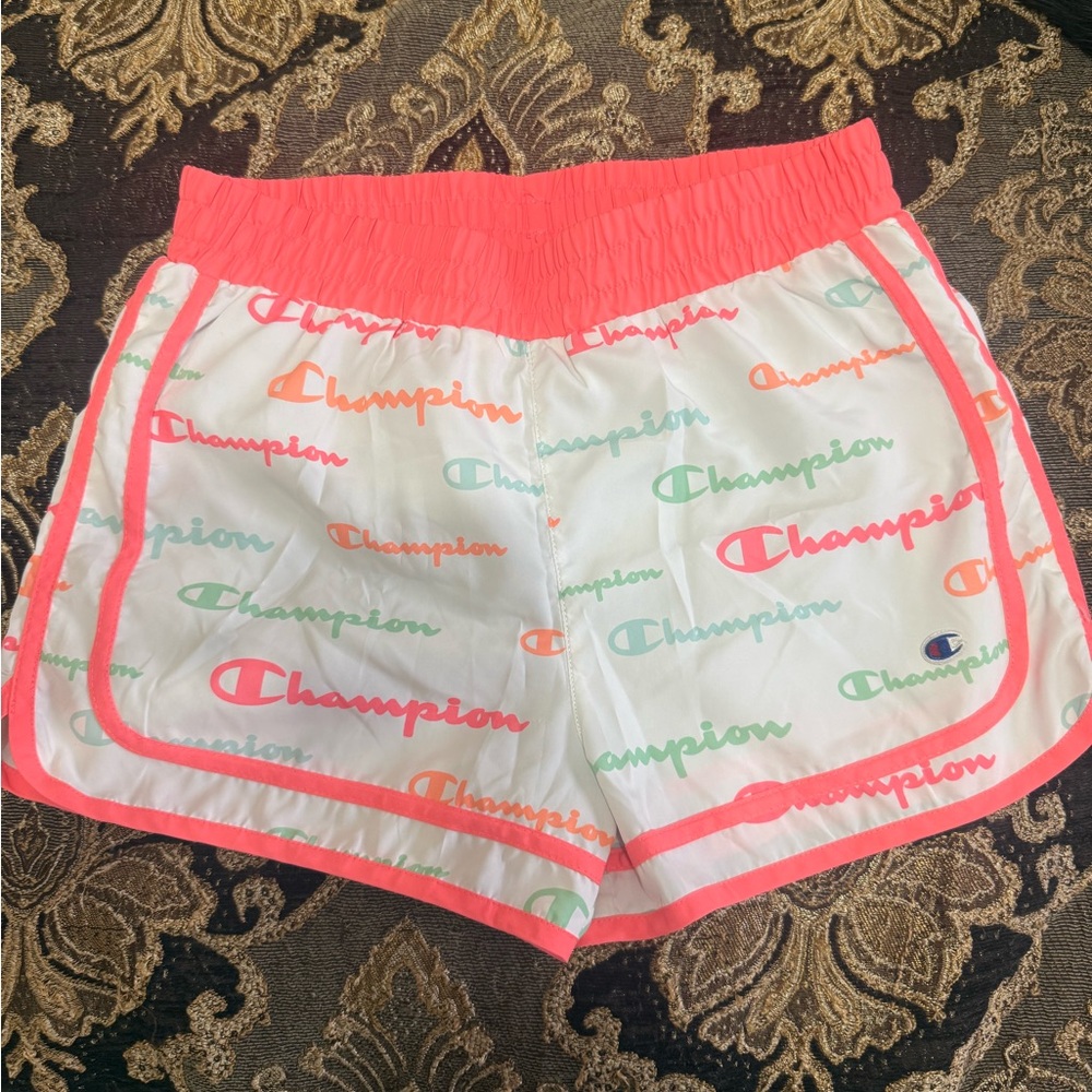 Champion Teen Girls Size Large Athletic Shorts, Coral color, great condition
